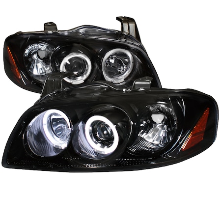 Spec-D Tuning 04-06 Nissan Sentra Glossy Black Projector Headlight 2LHP-SEN04G-TM